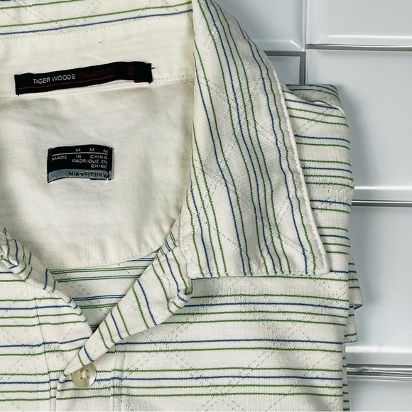 Tiger Woods collection Nike Fit dry golf polo size M 211 - Picture 2 of 8